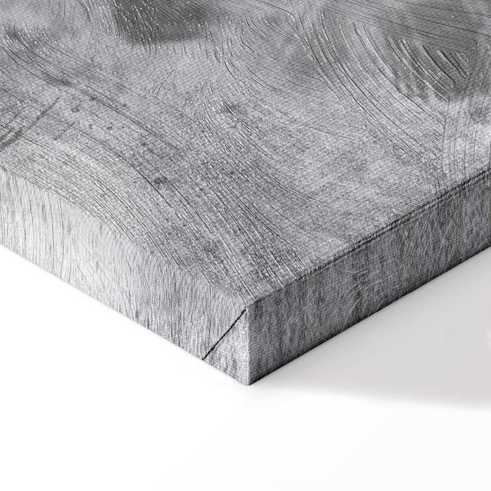 Abstract Heart Texture Vertical Canvas Print