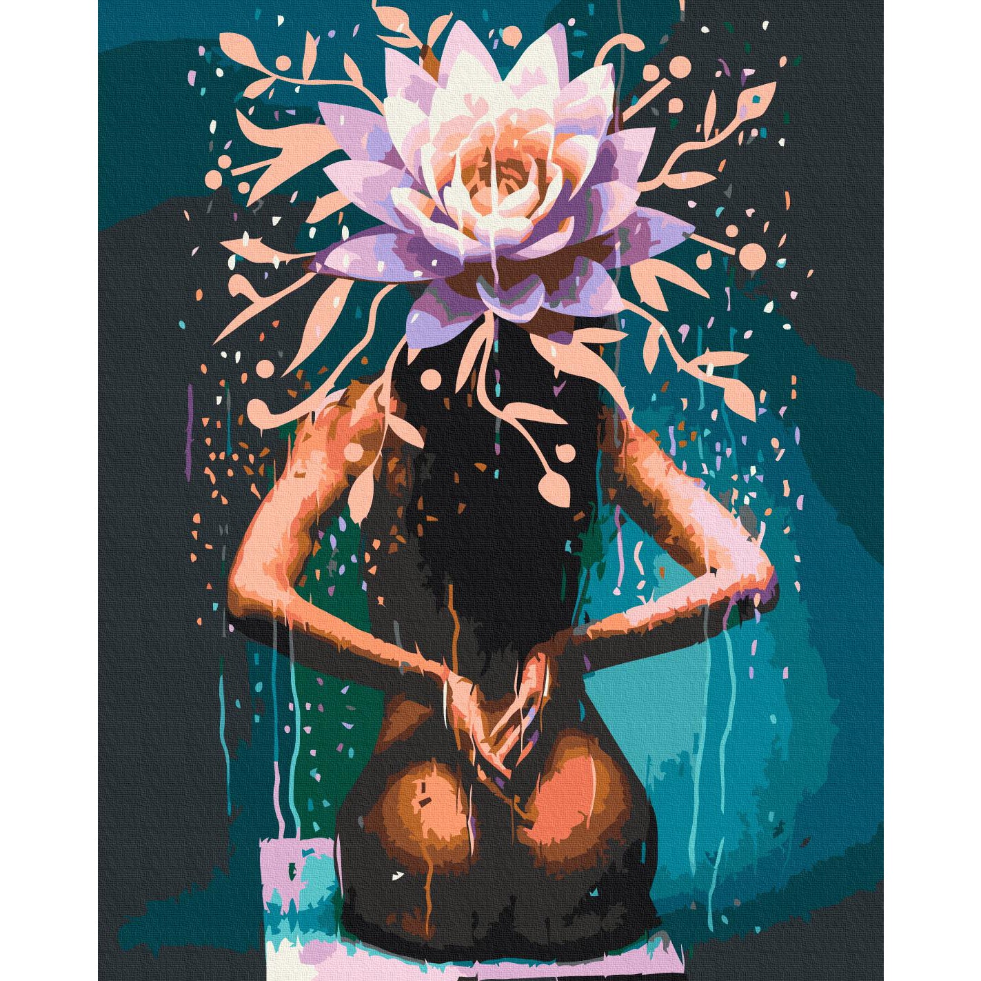 Lotus Lady Fantasy Floral Paint by Numbers Kit