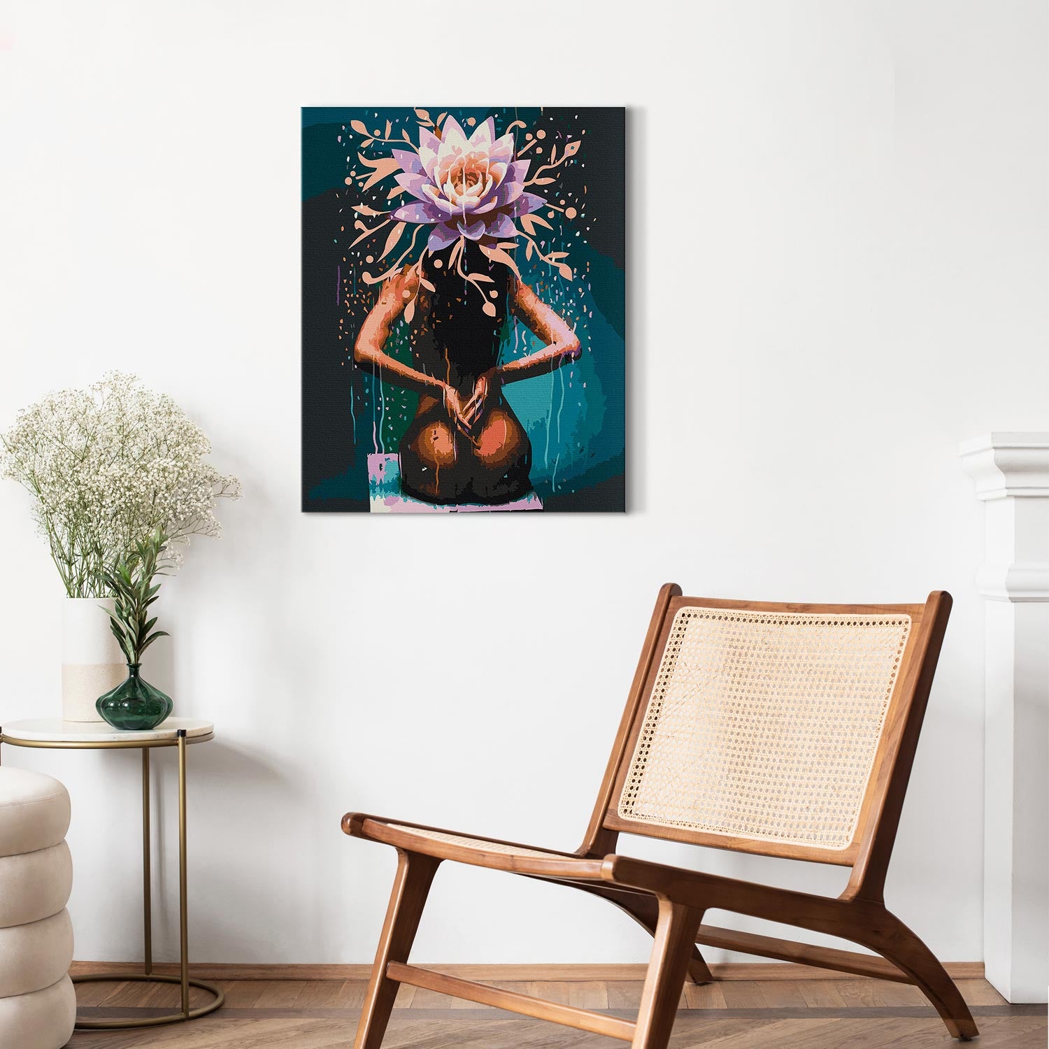 Lotus Lady Fantasy Floral Paint by Numbers Kit