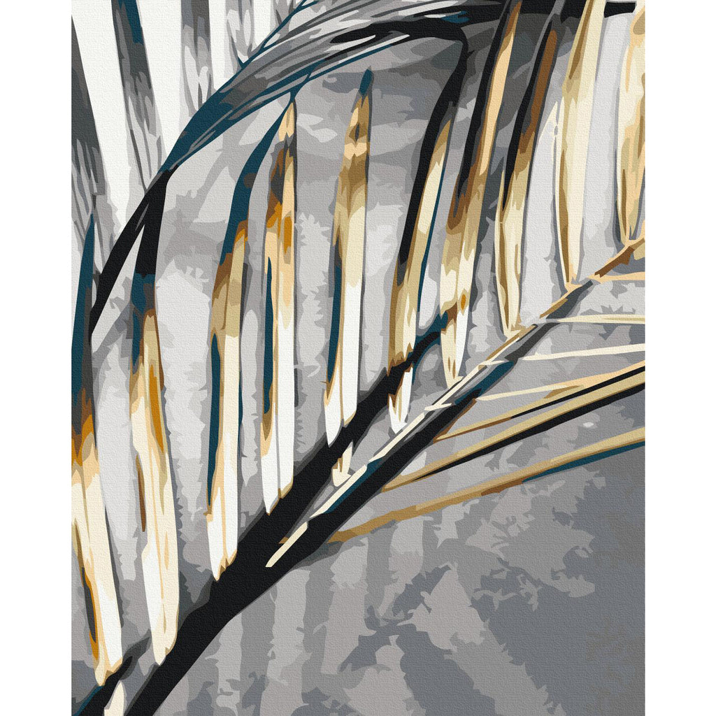 Golden Palm Tree Tropical Paint by Numbers Kit