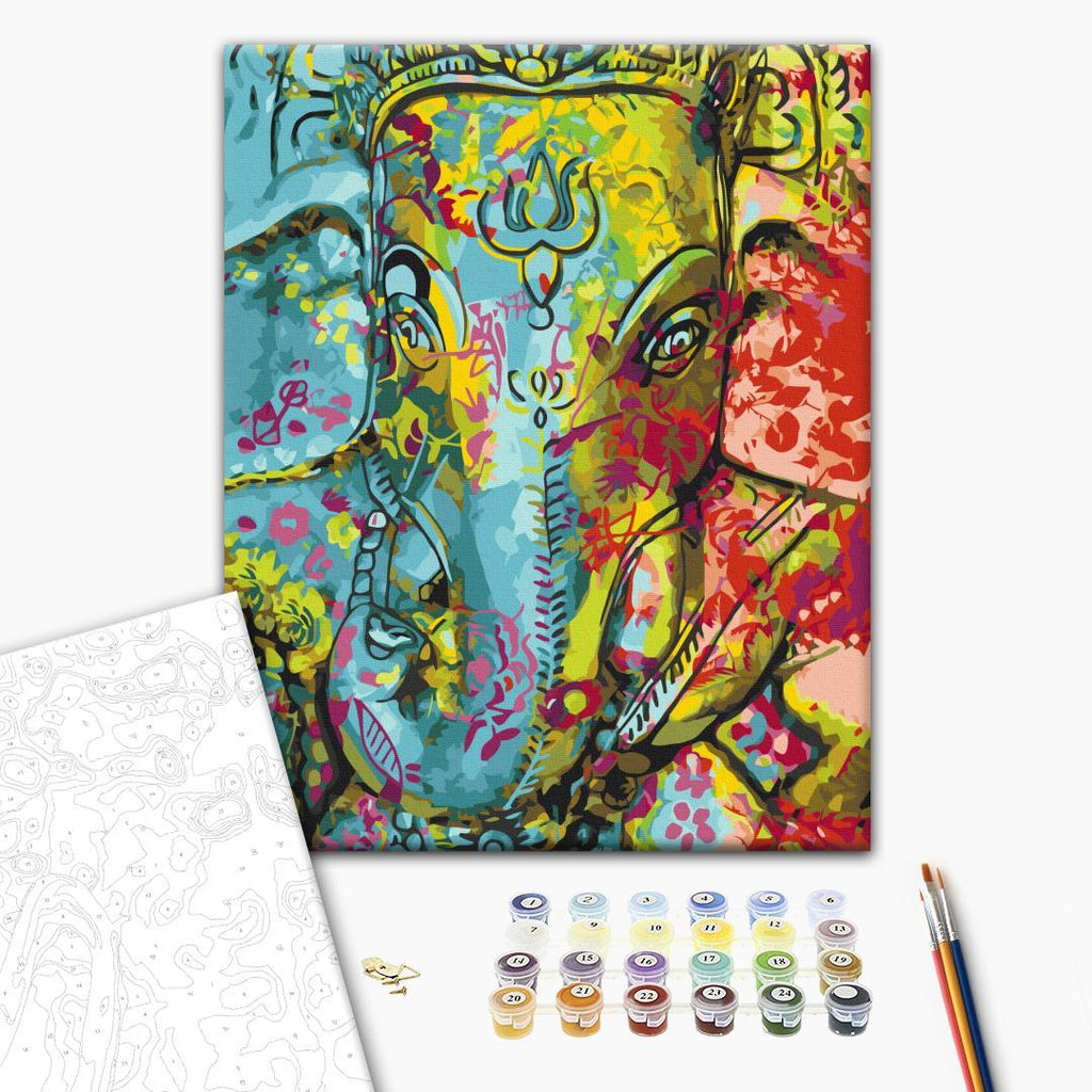 Colourful Ganesha Spiritual Paint by Numbers Kit