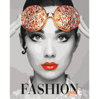 Fashion Girl Portrait Paint by Numbers Kit