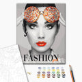 Fashion Girl Portrait Paint by Numbers Kit