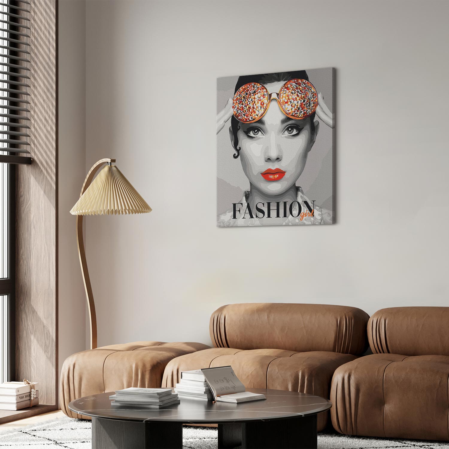 Fashion Girl Portrait Paint by Numbers Kit