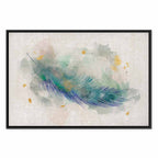 Blue Abstract Adventure Wide Canvas Print