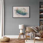 Blue Abstract Adventure Wide Canvas Print