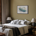 Blue Abstract Adventure Wide Canvas Print