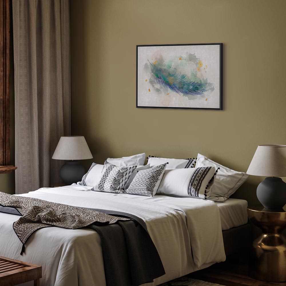 Blue Abstract Adventure Wide Canvas Print