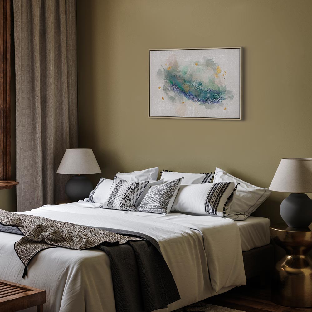 Blue Abstract Adventure Wide Canvas Print