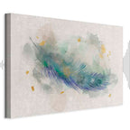 Blue Abstract Adventure Wide Canvas Print