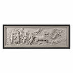 Apollo and Muses Stone Relief Grey Canvas Print