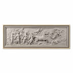 Apollo and Muses Stone Relief Grey Canvas Print