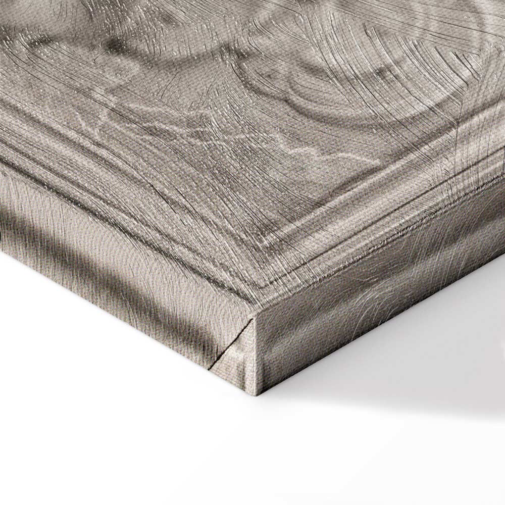 Apollo and Muses Stone Relief Grey Canvas Print