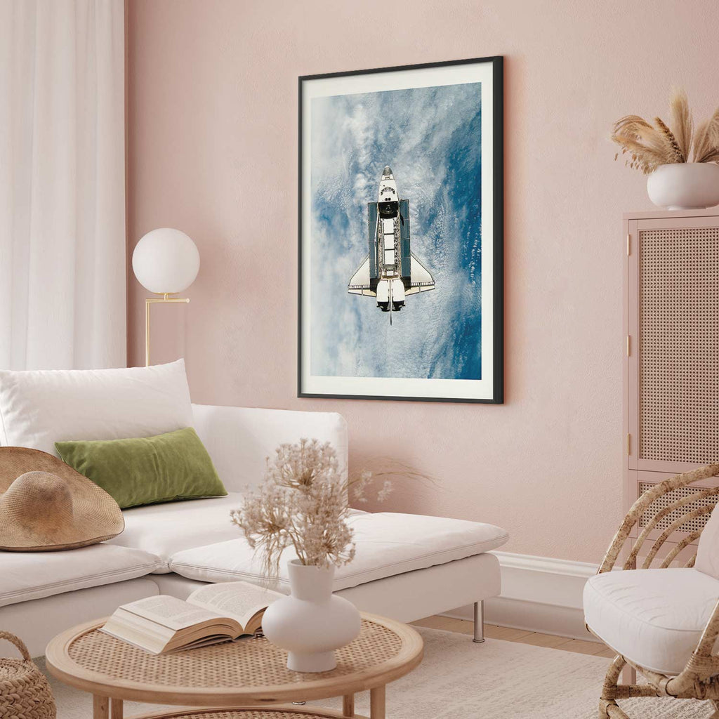 Space Shuttle Sci-fi Poster