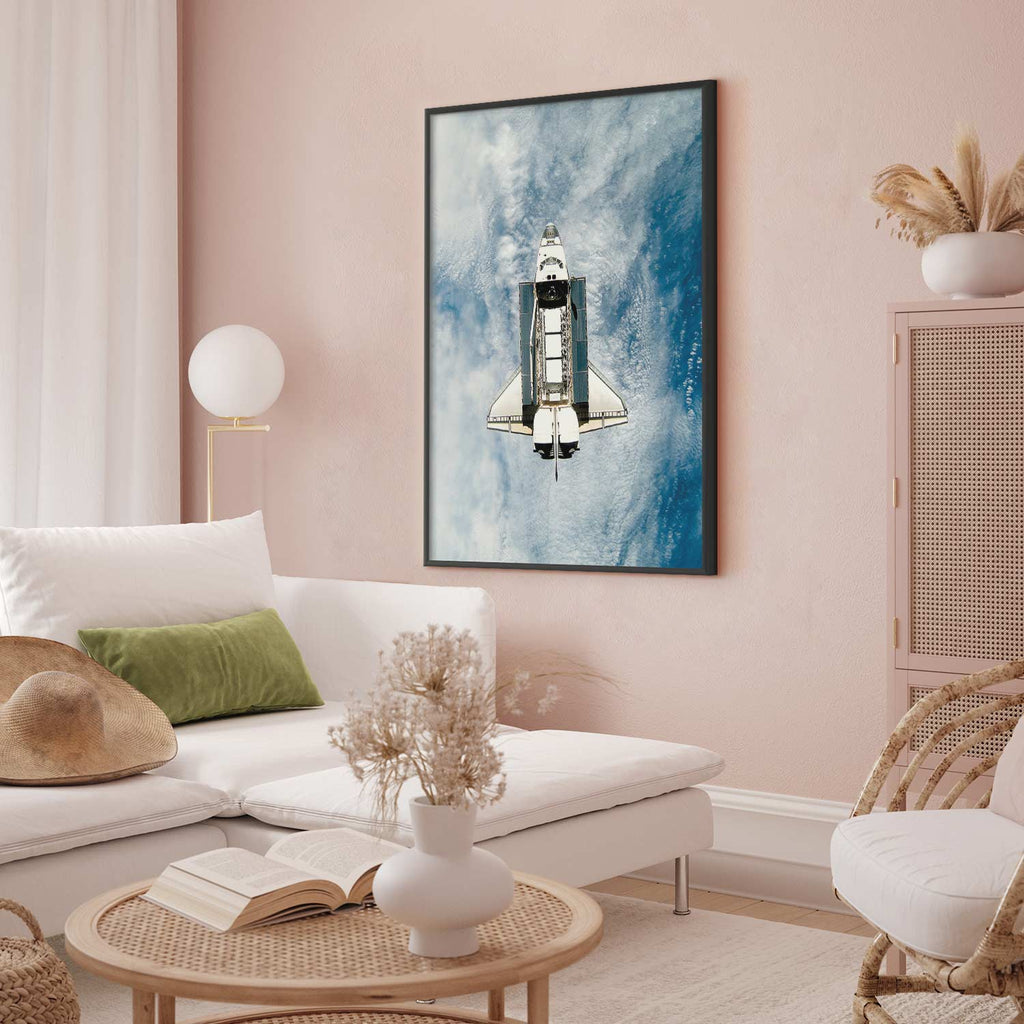 Space Shuttle Sci-fi Poster