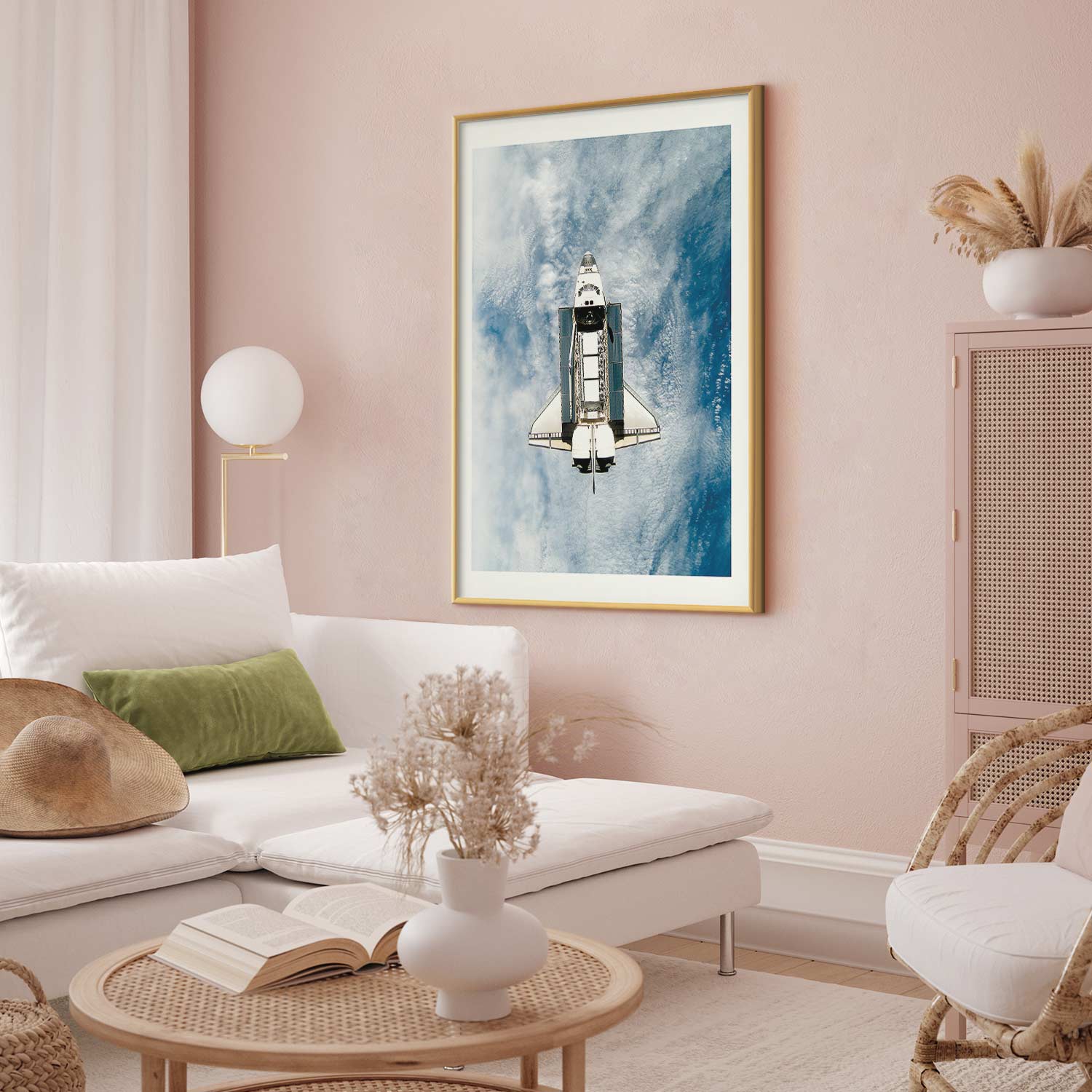 Space Shuttle Sci-fi Poster