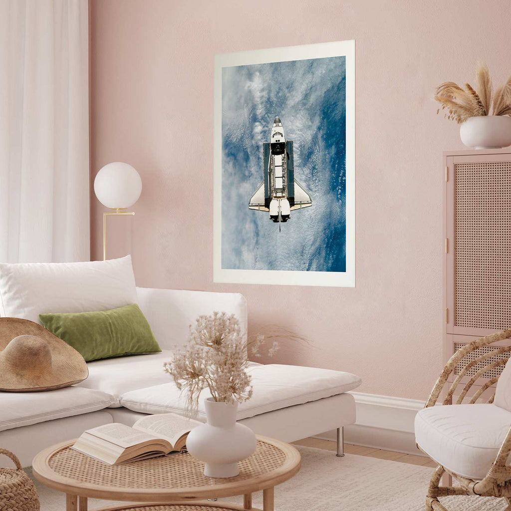 Space Shuttle Sci-fi Poster