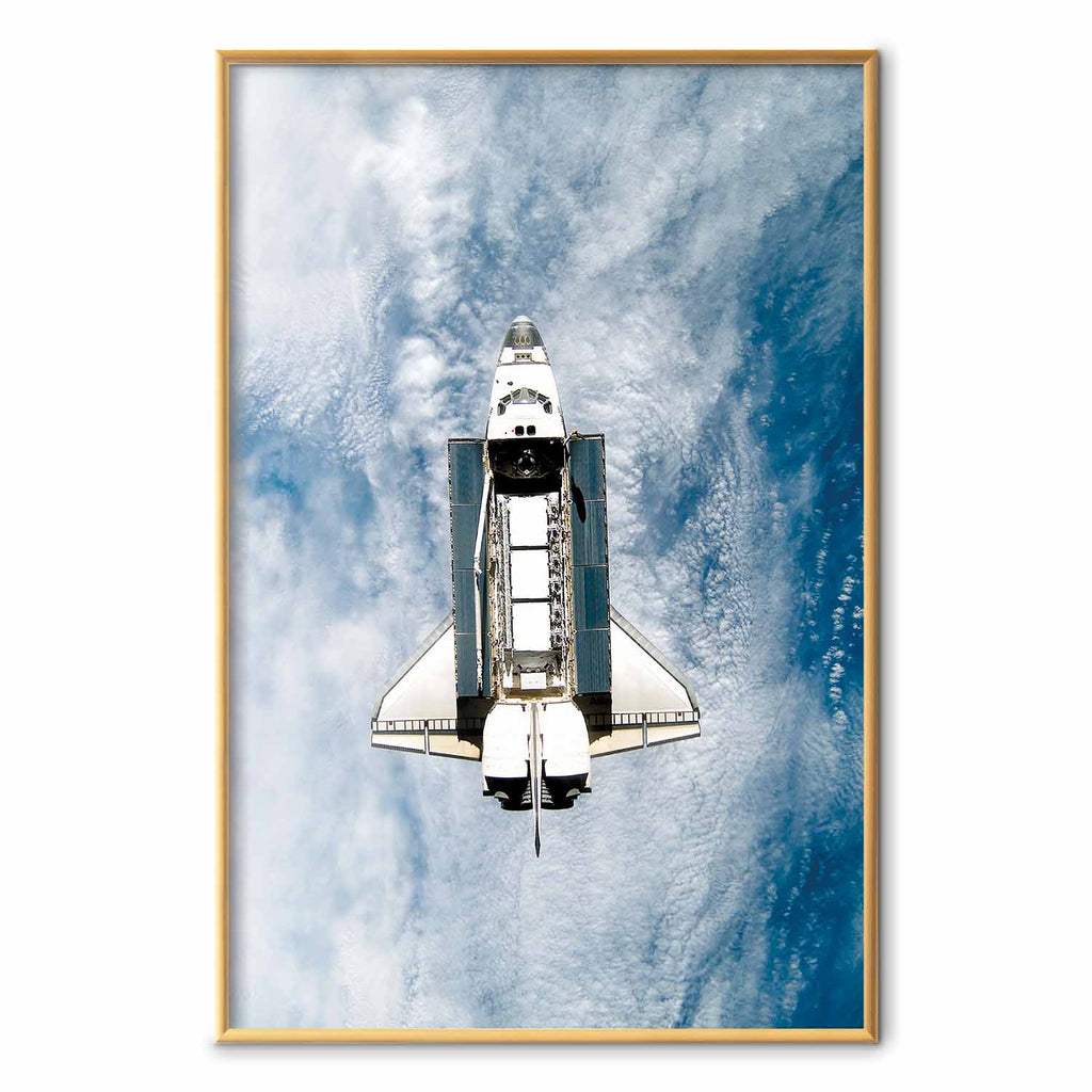 Space Shuttle Sci-fi Poster
