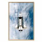 Space Shuttle Sci-fi Poster