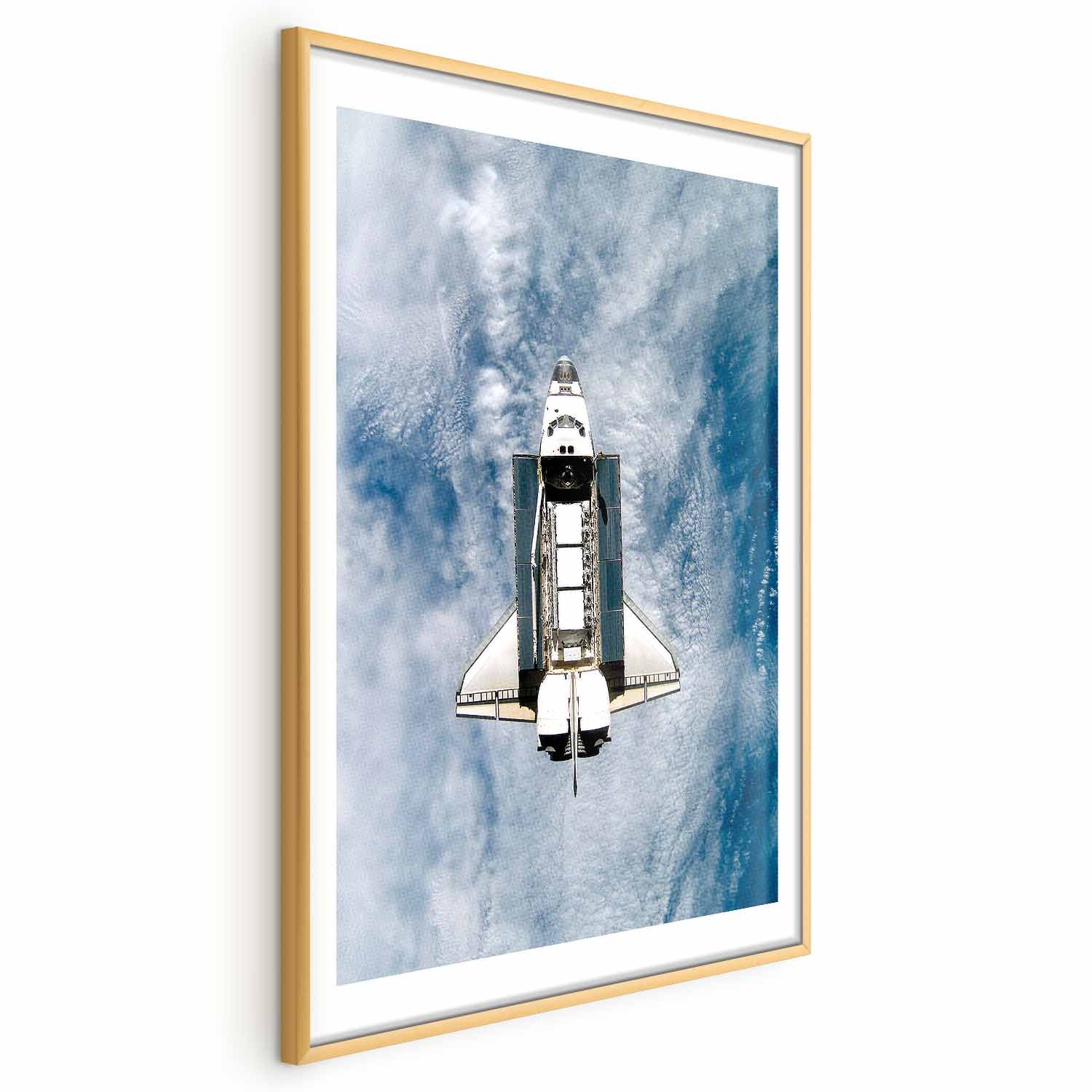 Space Shuttle Sci-fi Poster