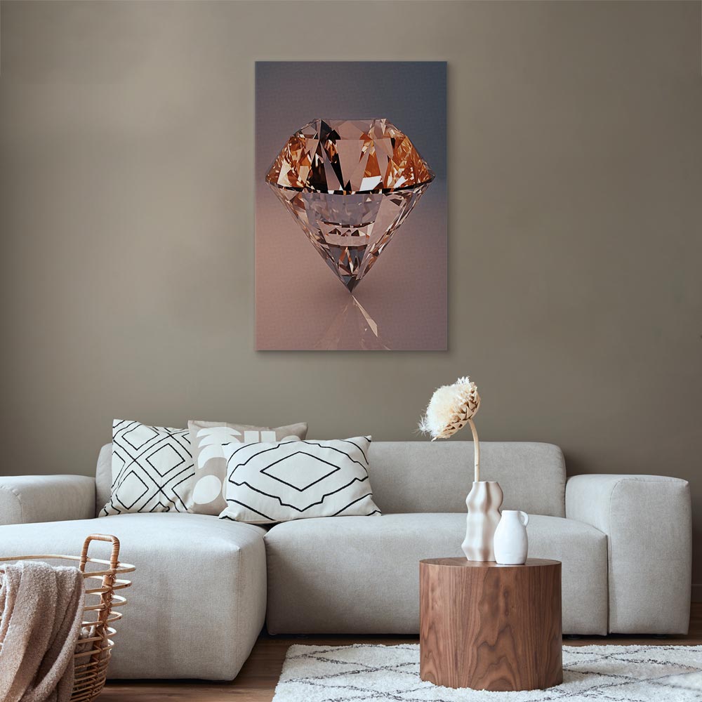 Abstract Diamond Shine Canvas Print