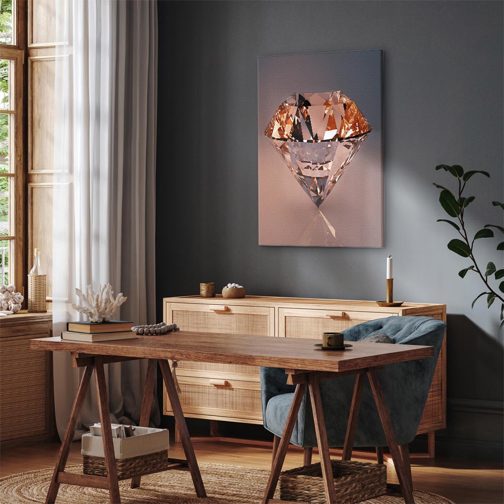 Abstract Diamond Shine Canvas Print