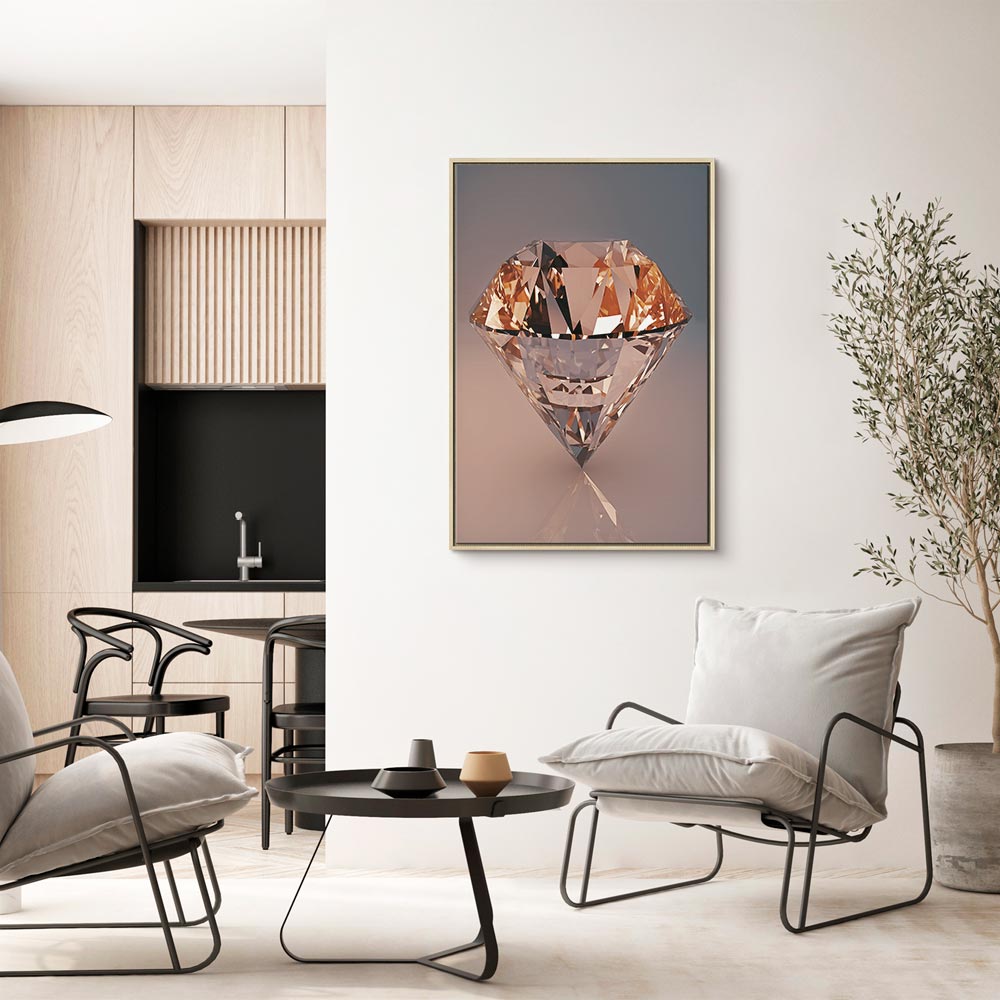 Abstract Diamond Shine Canvas Print