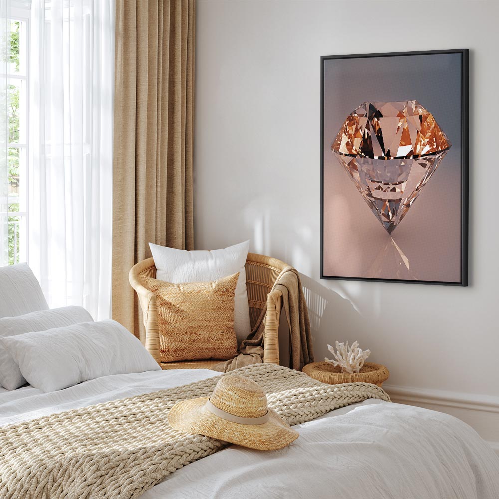 Abstract Diamond Shine Canvas Print