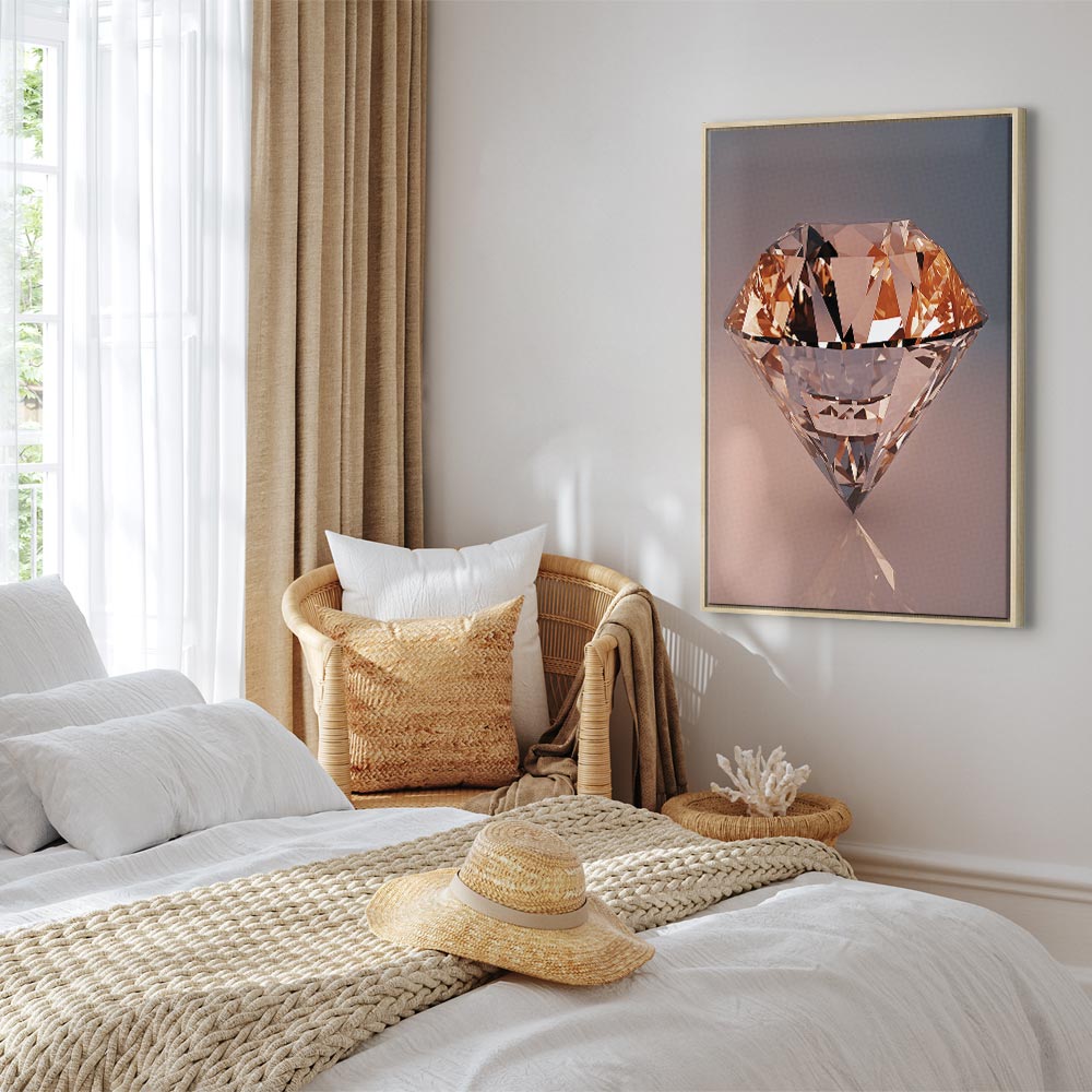 Abstract Diamond Shine Canvas Print