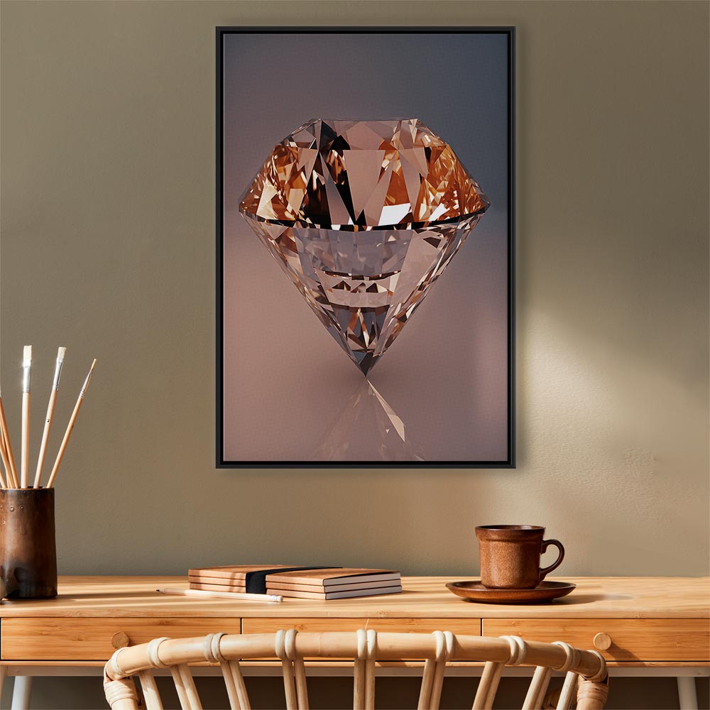 Abstract Diamond Shine Canvas Print