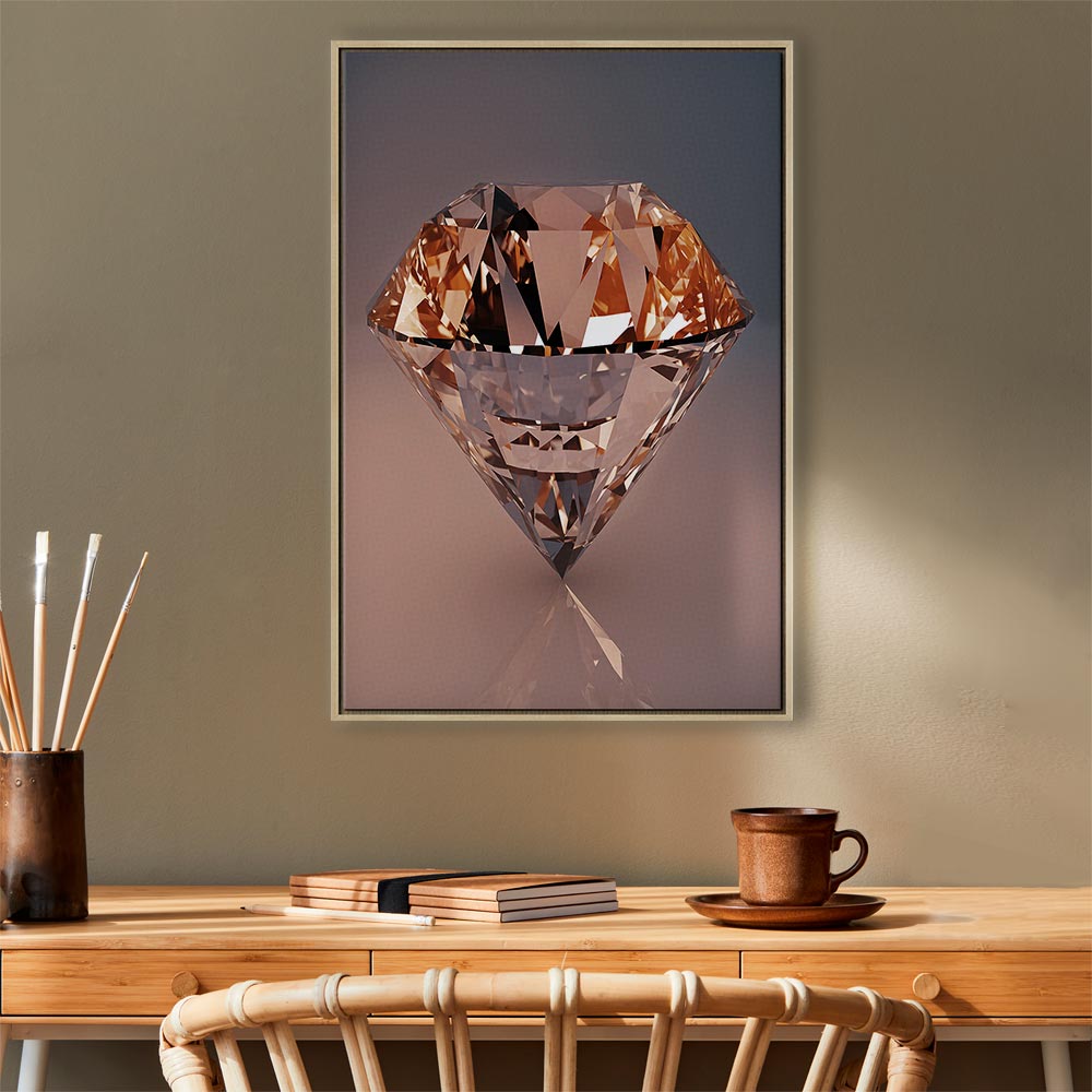 Abstract Diamond Shine Canvas Print