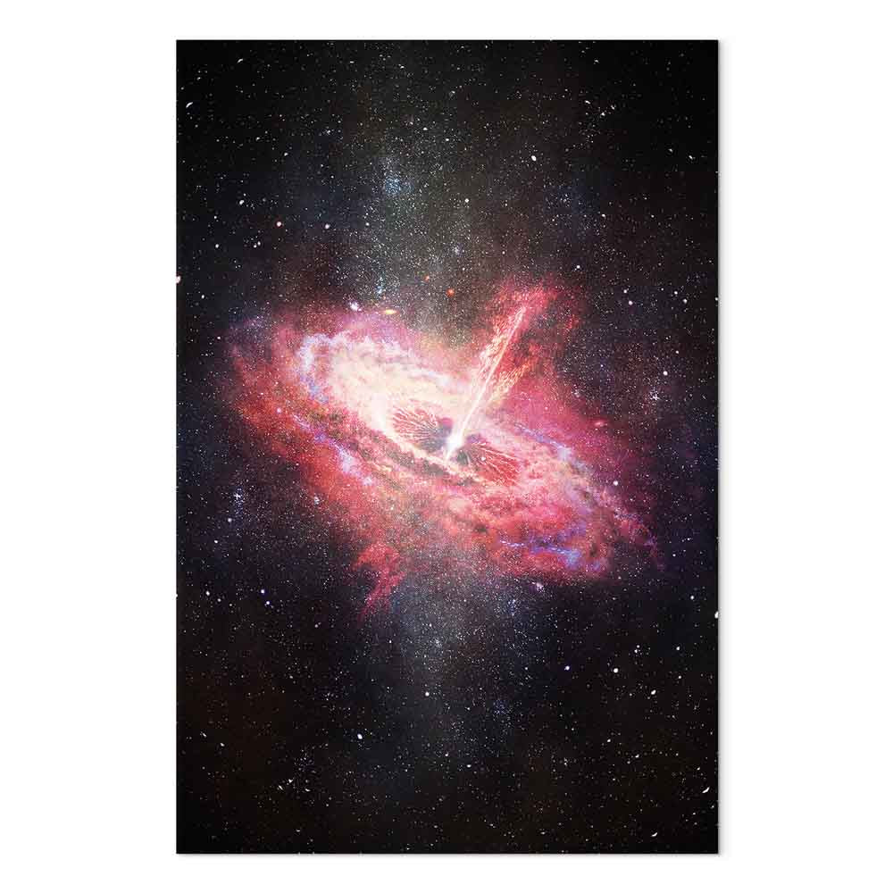 Lonely Galaxy Stars Vertical Canvas Print