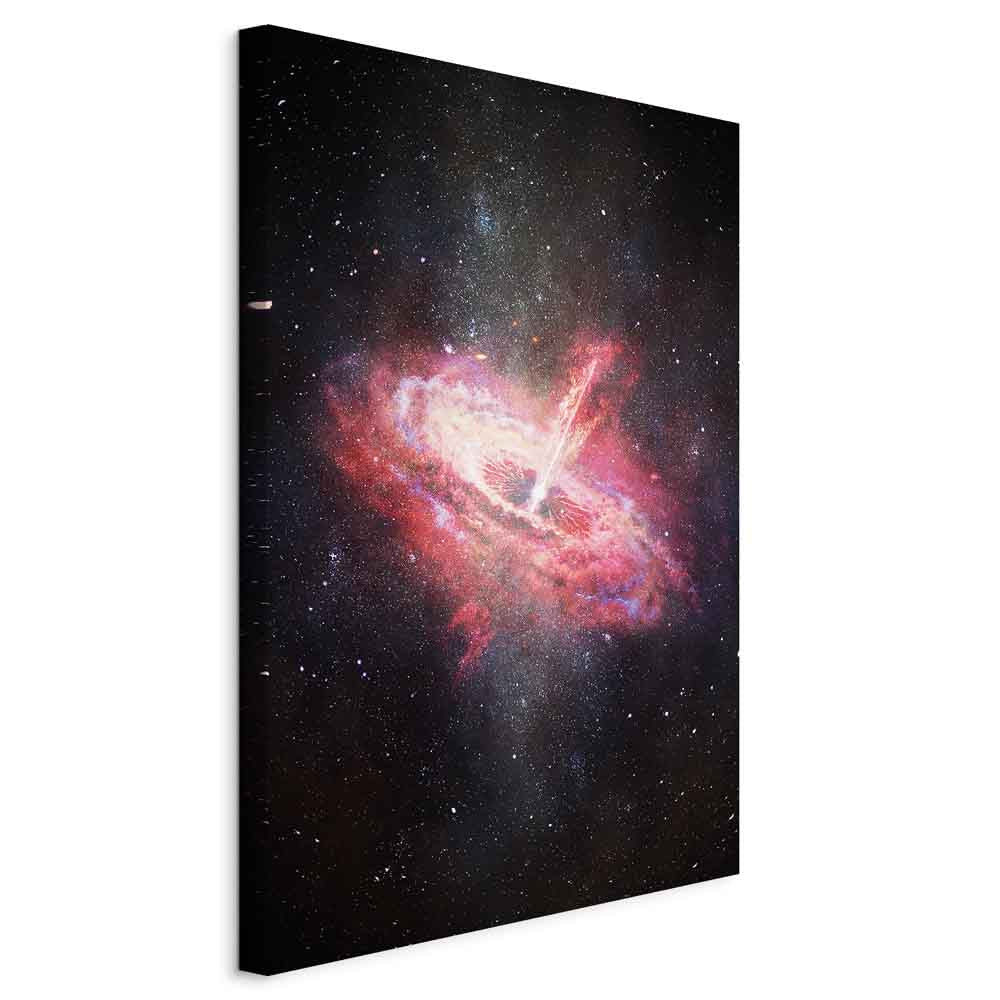 Lonely Galaxy Stars Vertical Canvas Print