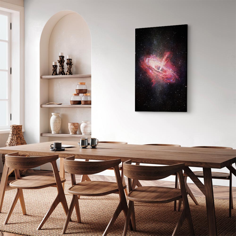 Lonely Galaxy Stars Vertical Canvas Print