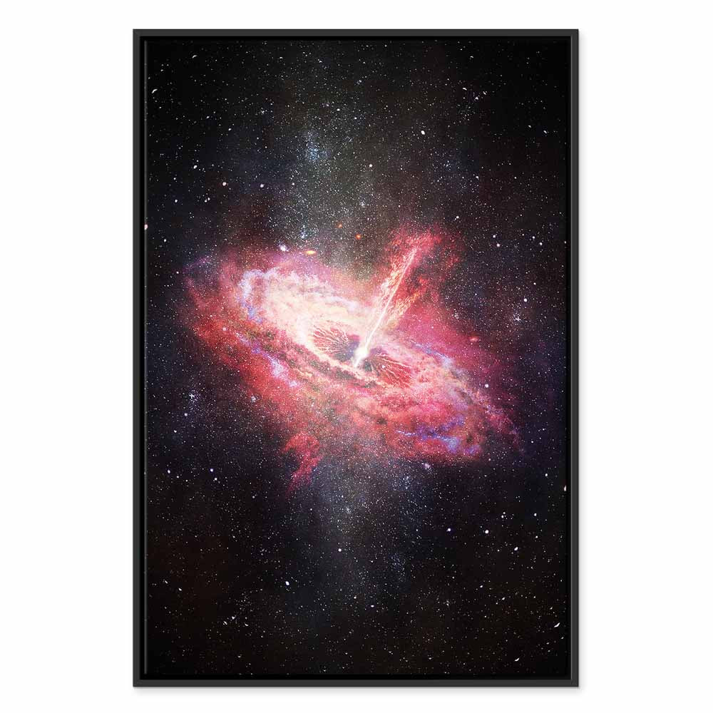 Lonely Galaxy Stars Vertical Canvas Print