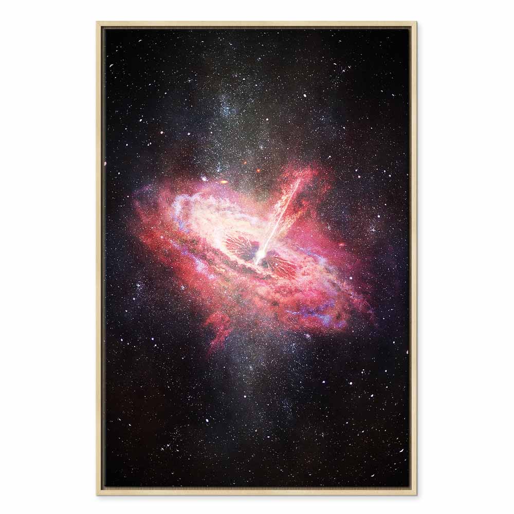 Lonely Galaxy Stars Vertical Canvas Print