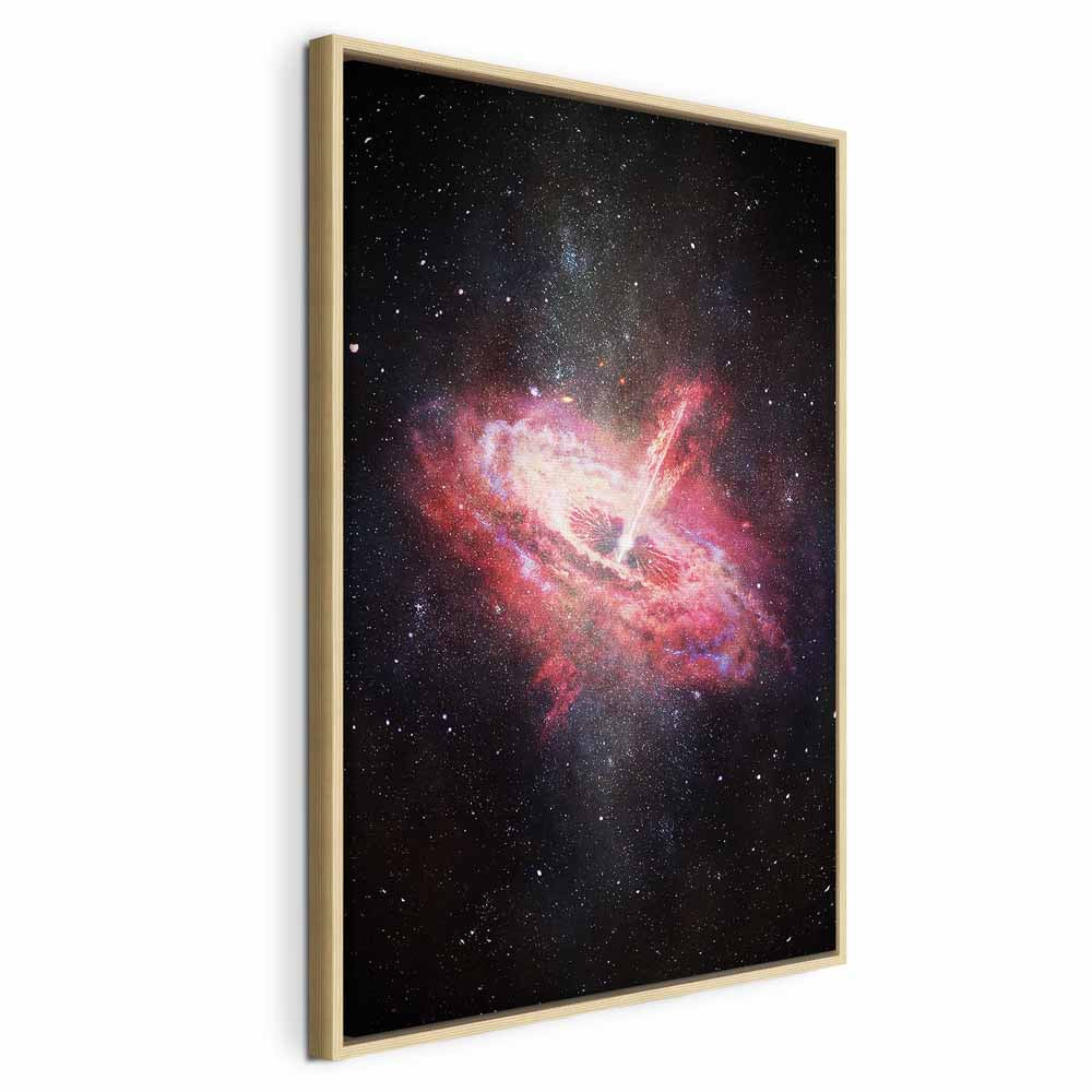 Lonely Galaxy Stars Vertical Canvas Print