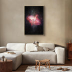 Lonely Galaxy Stars Vertical Canvas Print