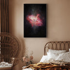 Lonely Galaxy Stars Vertical Canvas Print