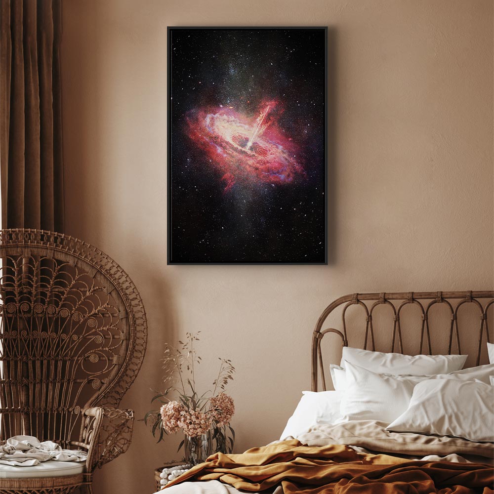 Lonely Galaxy Stars Vertical Canvas Print