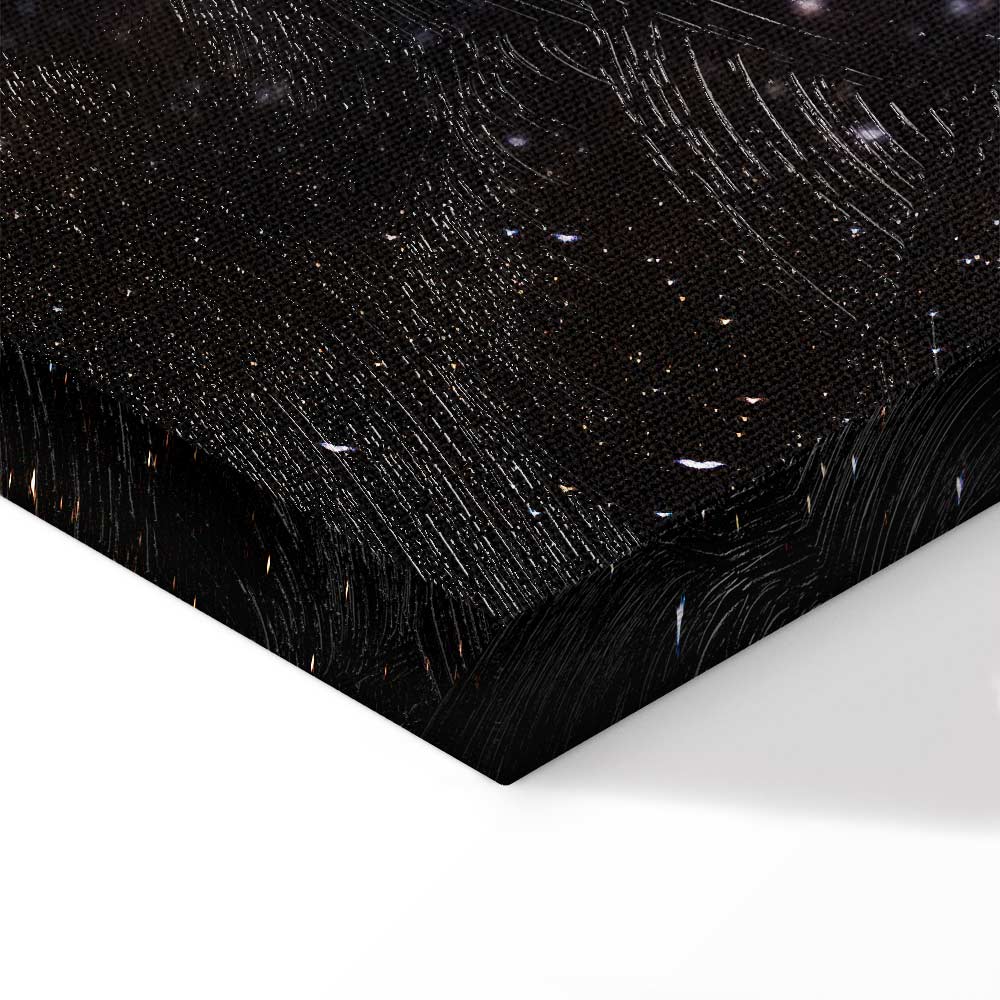 Lonely Galaxy Stars Vertical Canvas Print