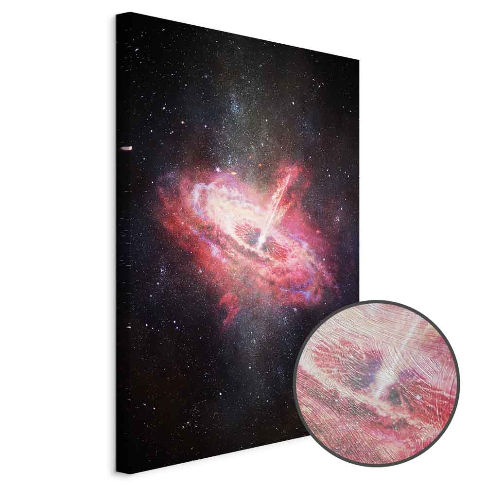Lonely Galaxy Stars Vertical Canvas Print