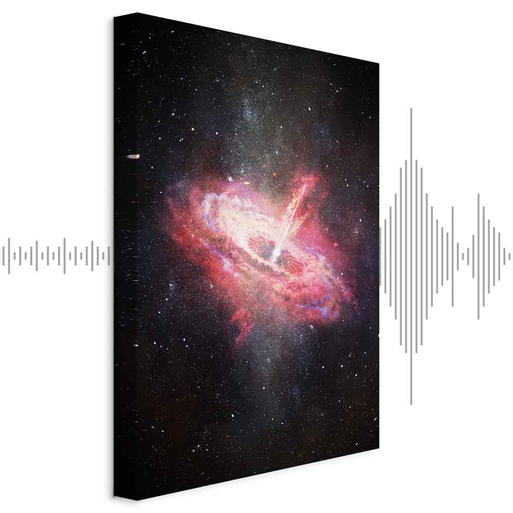 Lonely Galaxy Stars Vertical Canvas Print