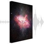 Lonely Galaxy Stars Vertical Canvas Print