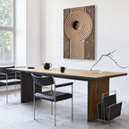 Zen Sand and Stone Abstract Vertical Canvas Print