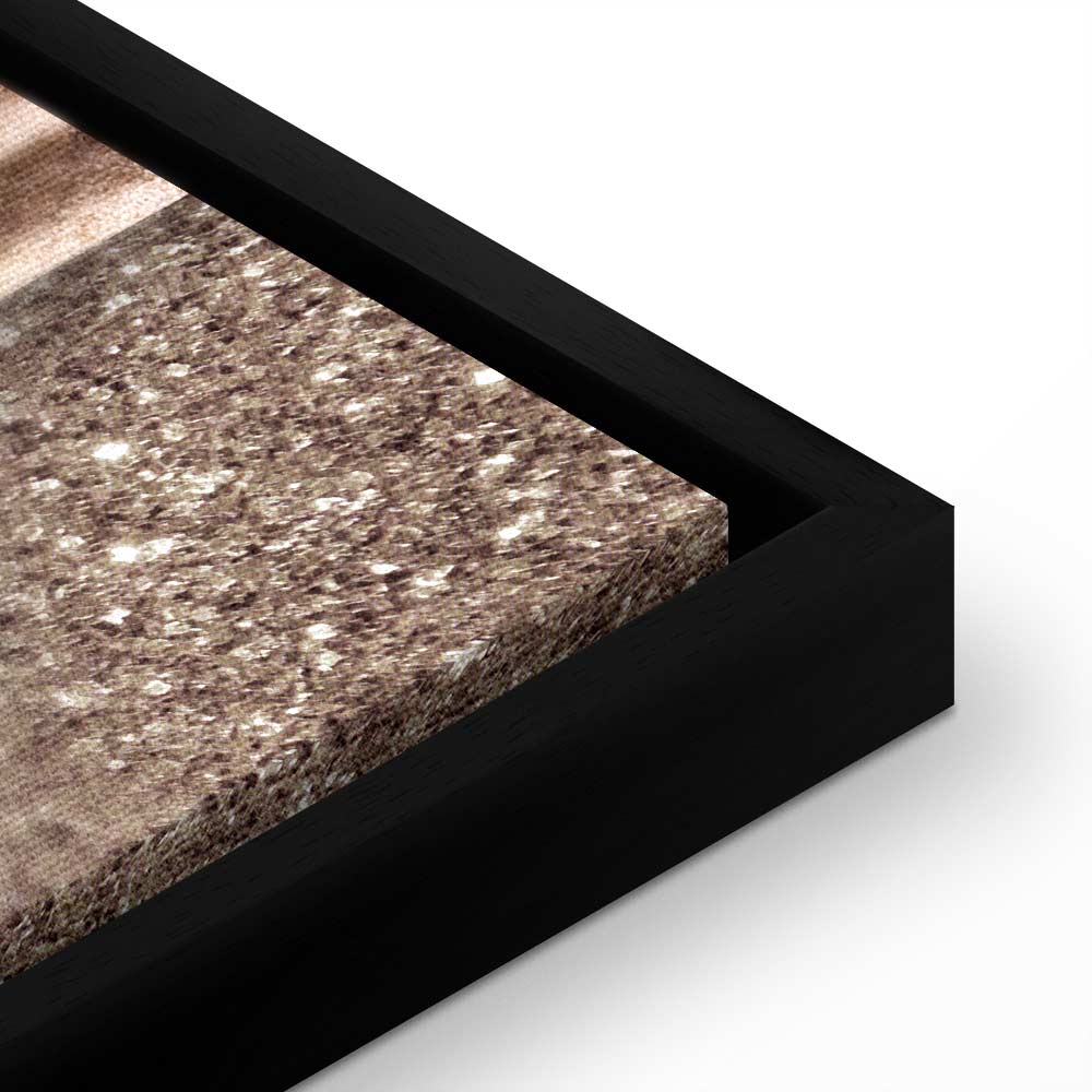 Zen Sand and Stone Abstract Vertical Canvas Print