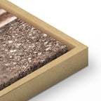 Zen Sand and Stone Abstract Vertical Canvas Print