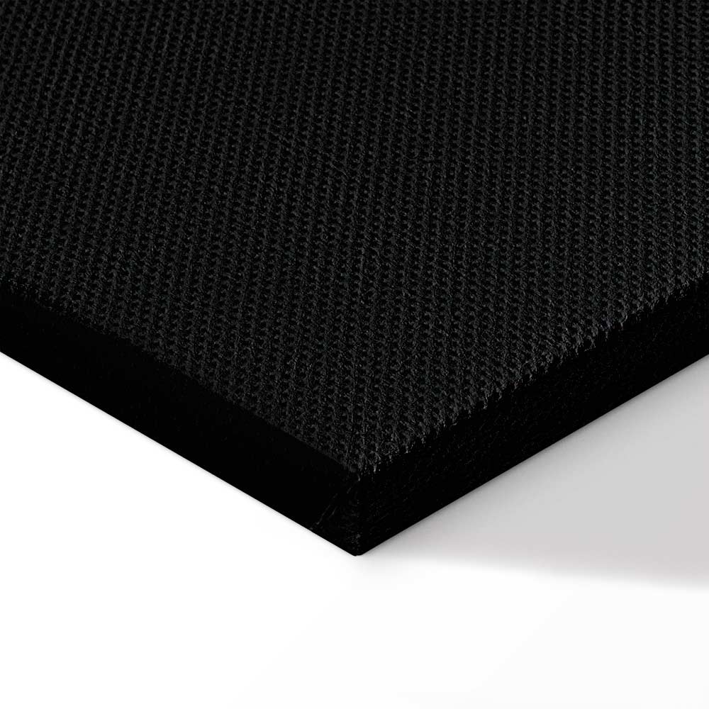 Red Lips Black Background Canvas Print