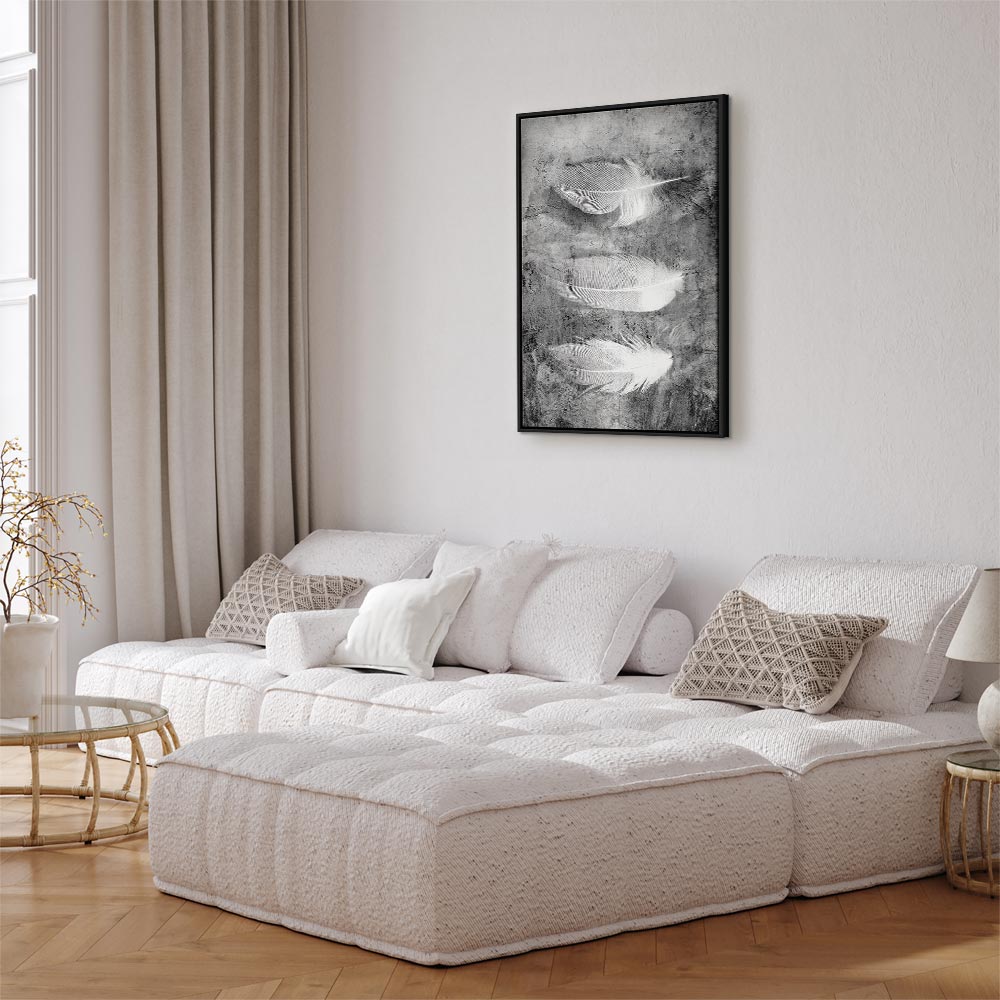 Fleeting Mystery Abstract Texture Canvas Print