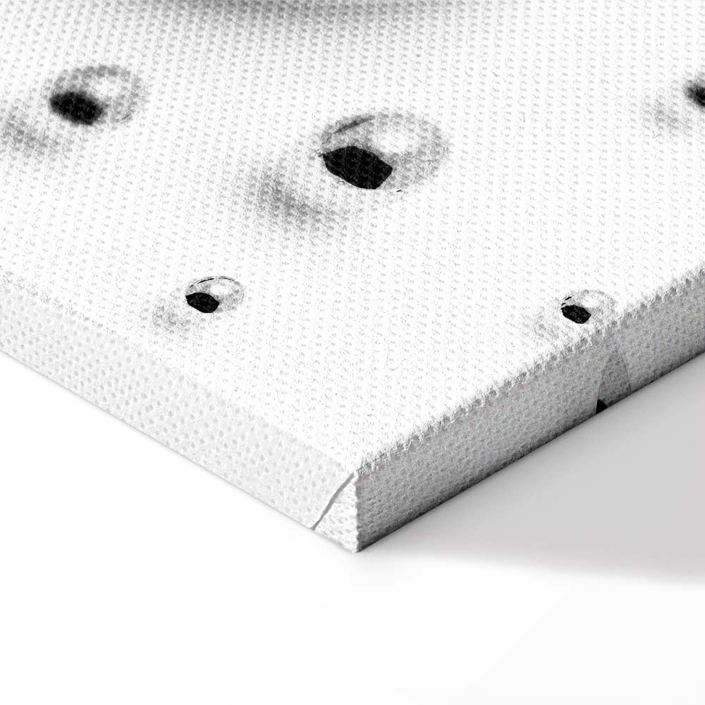 Abstract Frosted Winter Vertical Canvas Print